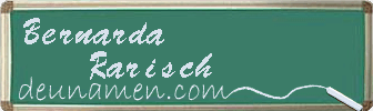 Bernarda Rarisch Visitenkarte